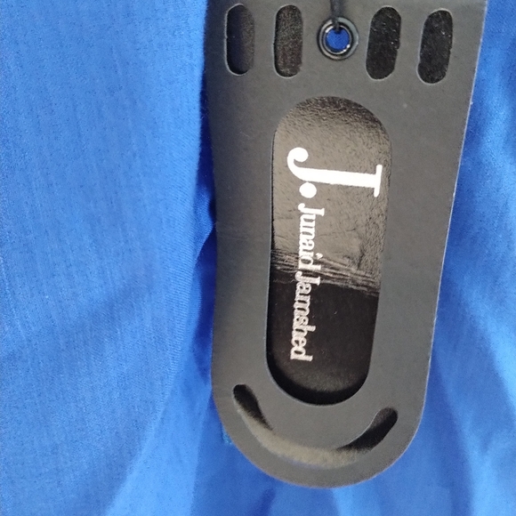 Junaid Jamshed J Mens XL Kameez Blue Pakistani Indian Qamees Shalwar Kurti NEW - Picture 5 of 11